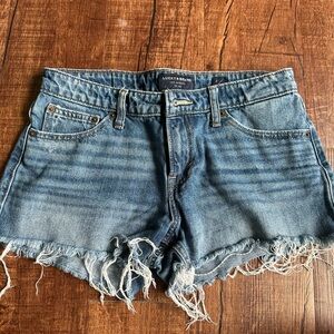 Lucky Brand Frayed Hem Blue Jean Shorts